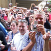 Taking a photo of fans in Verona